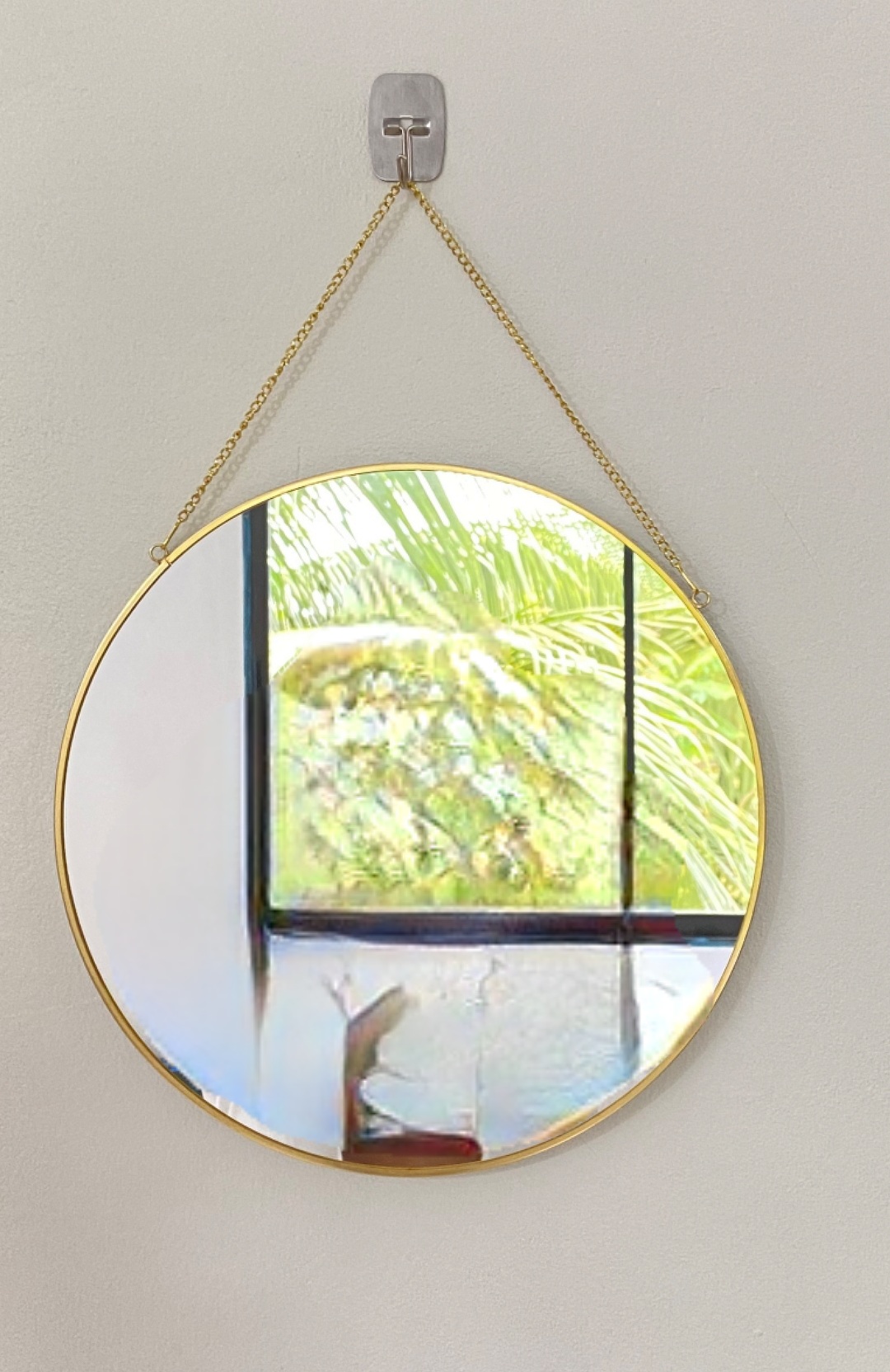 Round Wall Hanging Mirror 6×6″ - Image 3