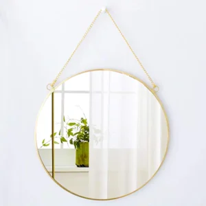 Round Wall Hanging Mirror 6×6″