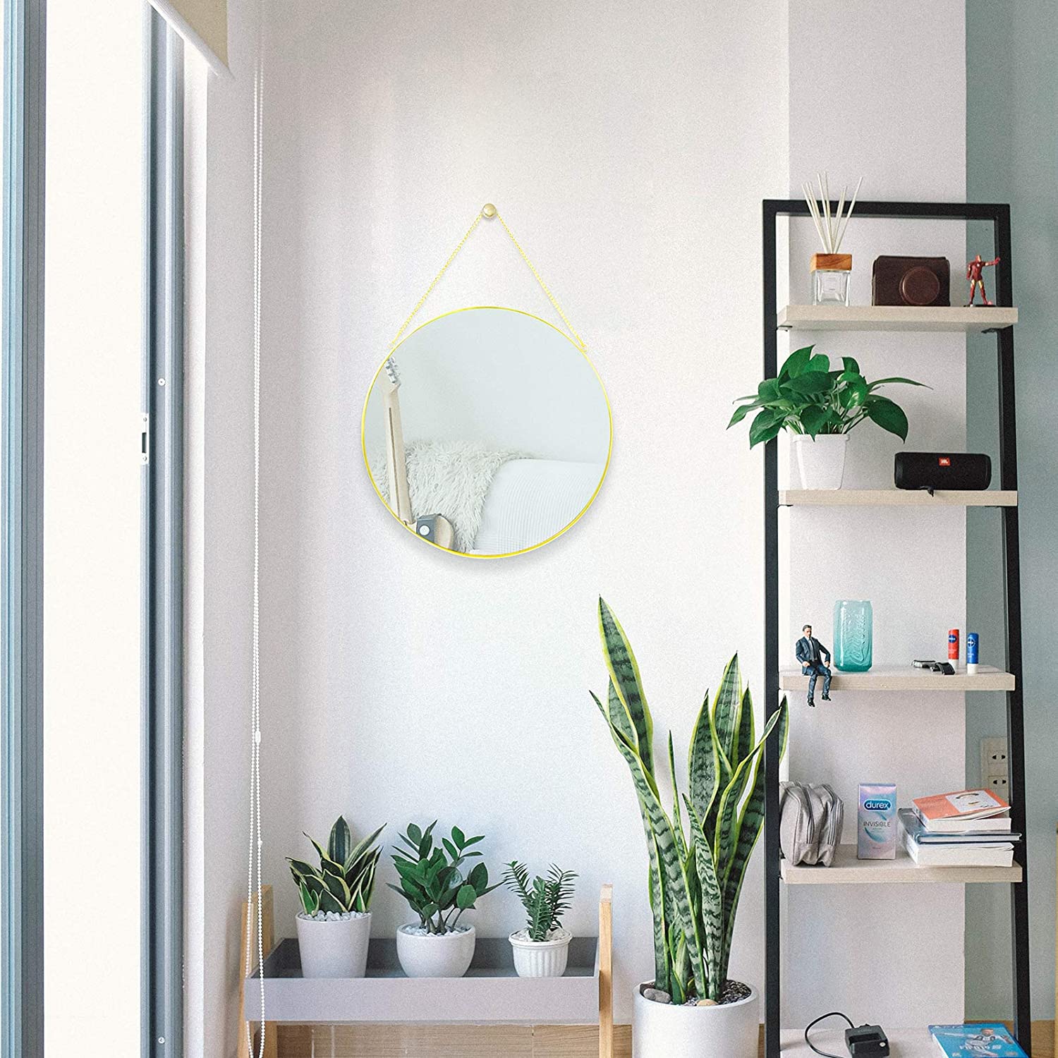 Round Wall Hanging Mirror 10×10″Hanging Mirror 10x10" - Image 3