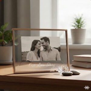 Timeless Memories – Minimalist Brass Floating Picture Frame